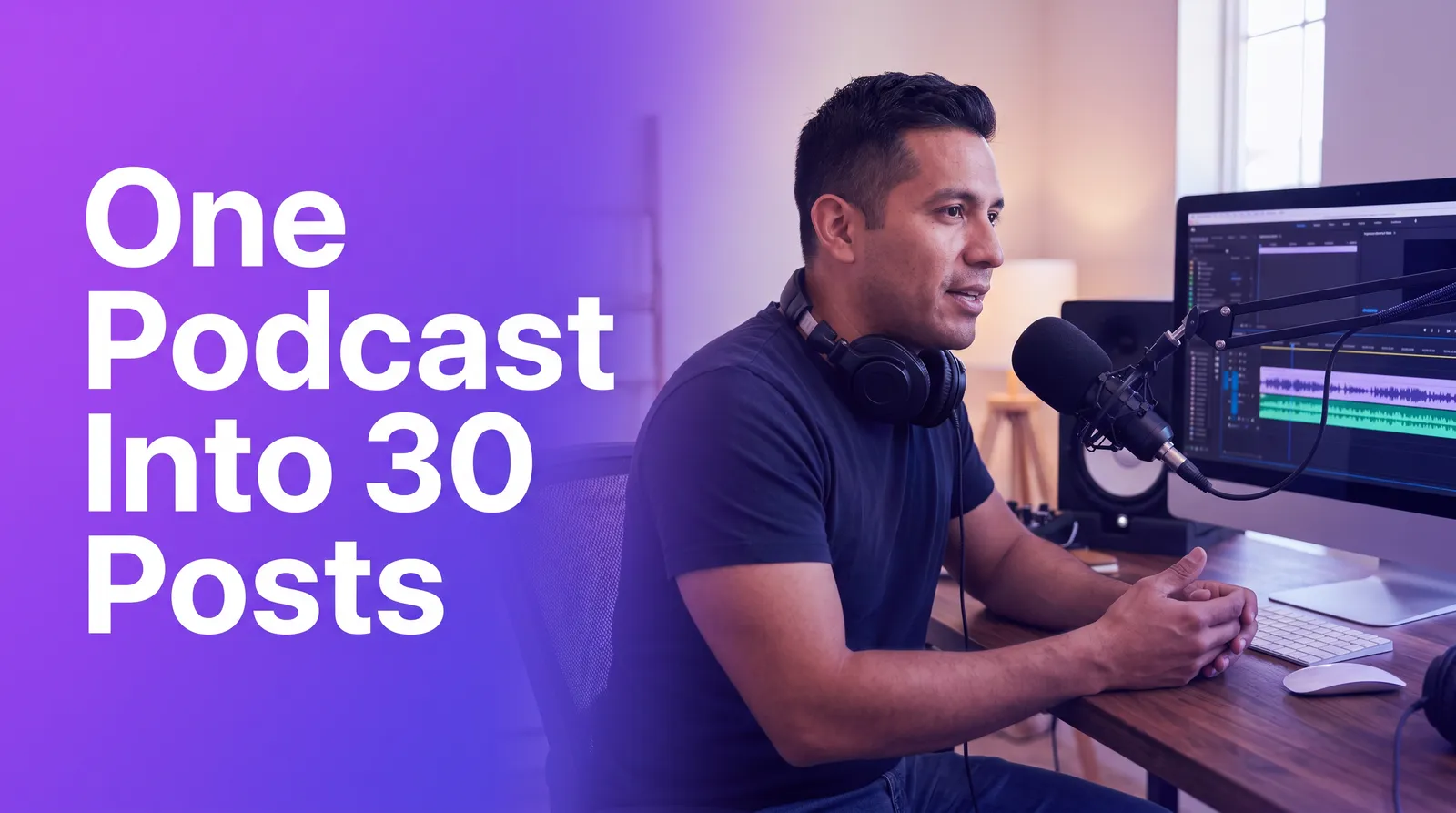 How to Repurpose One Podcast Episode into 30 Posts