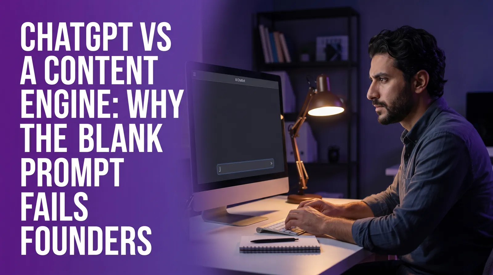 ChatGPT vs a Content Engine: Why the Blank Prompt Fails Founders