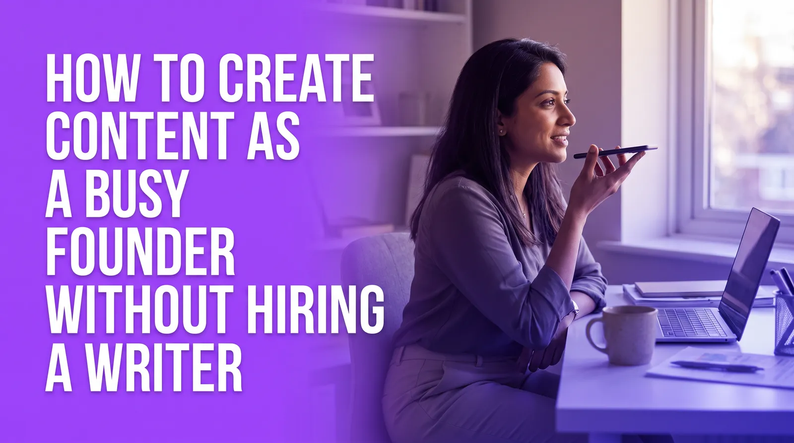 How to Create Content as a Busy Founder Without Hiring a Writer