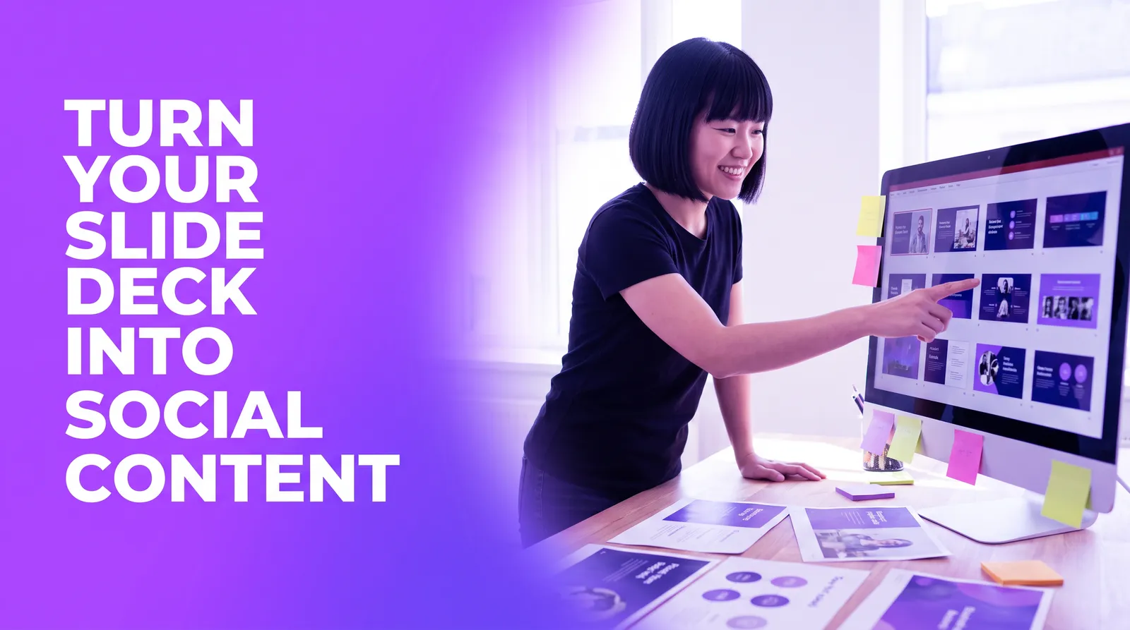 How to Turn a Slide Deck Into Social Content (No Video Needed)