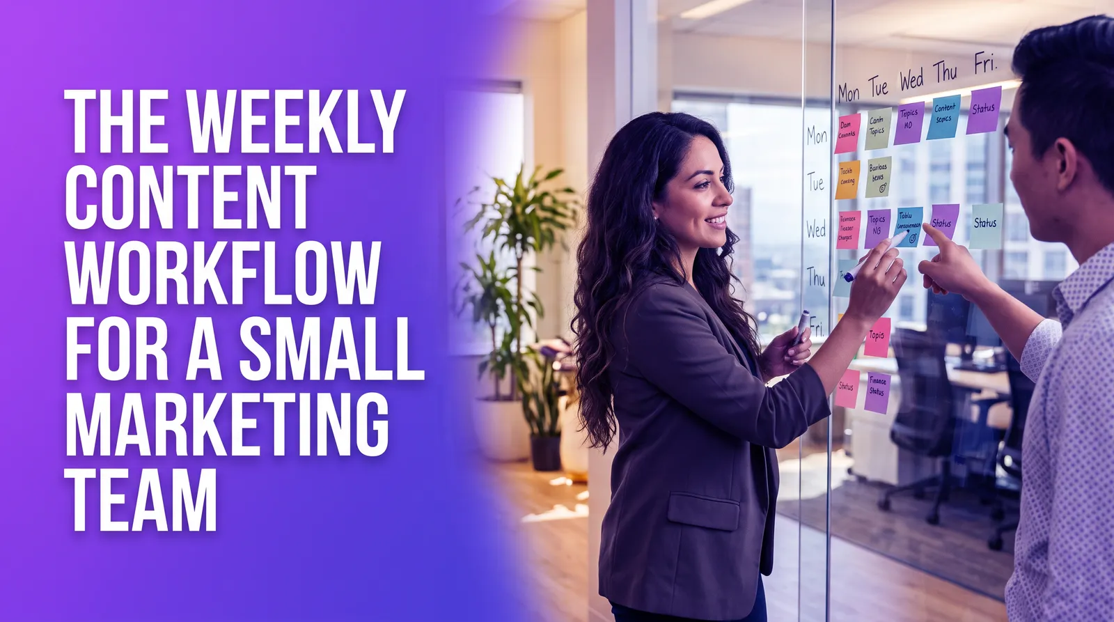 The Weekly Content Workflow for a Small Marketing Team
